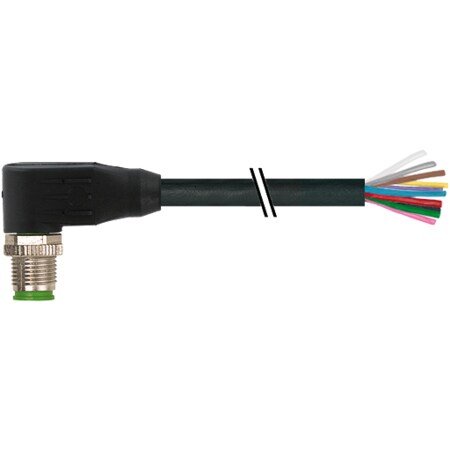 Murr Elektronik M12 MALE 90°, PUR 12x0, 14 black UL/CSA, drag ch 5m ...